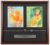 "Arnold Palmer and Jack Nicklaus" by Leroy Neiman Custom Framed Art Print Display at PristineAuction.com