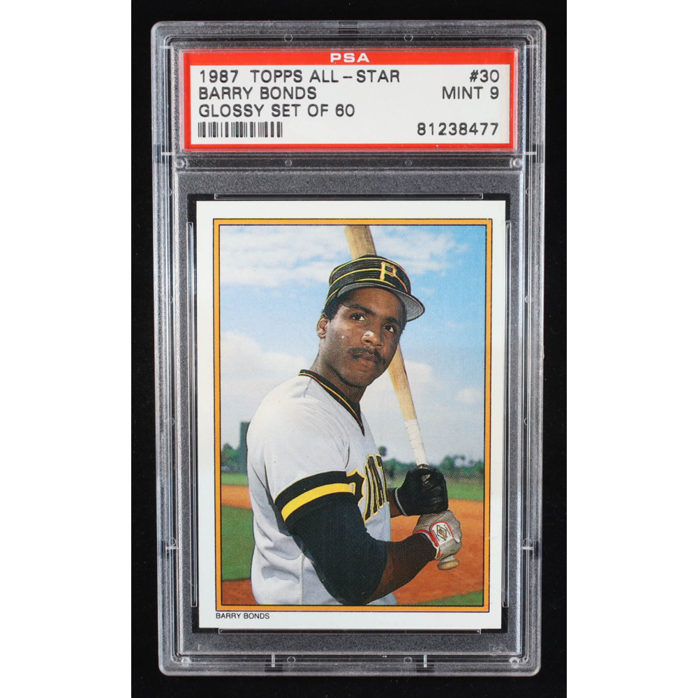 Barry Bonds 1987 Topps Glossy Send-Ins #30 (PSA 9) at PristineAuction.com