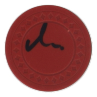 Matt Damon Signed Poker Chip (PSA) at PristineAuction.com