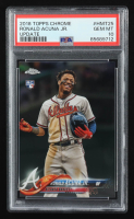Ronald Acuna Jr. 2018 Topps Chrome Update #HMT25 RC (PSA 10) at PristineAuction.com