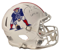 Tom Brady Signed LE Patriots Full-Size Authentic On-Field Throwback Speed Helmet Inscribed "Let's Go" (Fanatics) at PristineAuction.com