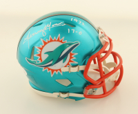 Mercury Morris Signed Dolphins Flash Alternate Speed Mini Helmet Inscribed "1972 & 17-0" (JSA) at PristineAuction.com