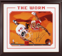 Dennis Rodman Signed Bulls Custom Framed Photo (MAB) at PristineAuction.com