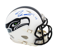 Jaxon Smith-Njigba Signed Seahawks Matte White Alternate Speed Mini Helmet (Fanatics) at PristineAuction.com