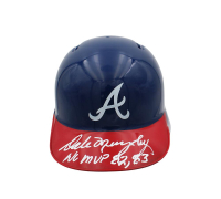 Dale Murphy Signed Braves Mini Batting Helmet Inscribed "NL MVP 82, 83" (Radtke) at PristineAuction.com