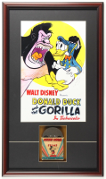 "Donald Duck and the Gorilla" Custom Framed Poster Display at PristineAuction.com