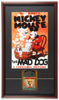 "Mickey Mouse in The Mad Dog" Custom Framed Poster Display at PristineAuction.com