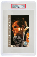 Lance Alworth Signed Pro Football Hall of Fame 4x6 Signature Series Card (PSA) at PristineAuction.com