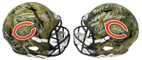 1985 Bears LE Full-Size Camo Alternate Speed Helmet Team-Signed by (28) with Mike Singletary, Mike Ditka, Jim McMahon, Dan Hampton, Richard Dent (Schwartz) at PristineAuction.com