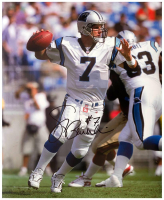 Steve Beuerlein Signed Panthers 16x20 Photo (Schwartz) at PristineAuction.com