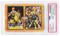 Magic Johnson & Larry Bird Signed 1993-94 Hoops / Commemorative #MB1 (PSA) at PristineAuction.com
