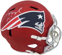 Tom Brady Signed Patriots Full-Size Flash Alternate Speed Helmet (Fanatics) at PristineAuction.com