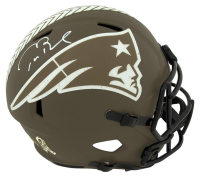 Tom Brady Signed Patriots Full-Size Salute to Service Speed Helmet (Fanatics) at PristineAuction.com