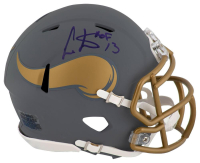 Cris Carter Signed Vikings Slate Alternate Speed Mini Helmet Inscribed "HOF '13" (Schwartz) at PristineAuction.com