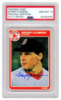Roger Clemens Signed 1985 Fleer #155 (PSA | Auto 10) at PristineAuction.com