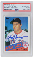 Roger Clemens Signed 1985 Topps #181 (PSA) at PristineAuction.com