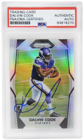 Dalvin Cook Signed 2017 Panini Prizm Silver #231 (PSA) at PristineAuction.com