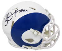 Eric Dickerson Signed Rams AMP Alternate Speed Mini Helmet Inscribed "HOF 99" (Schwartz) at PristineAuction.com