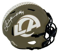 Eric Dickerson Signed Rams Full-Size Salute to Service Alternate Speed Helmet Inscribed "HOF 99" (Schwartz) at PristineAuction.com