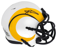 Aaron Donald Signed Rams Lunar Eclipse Alternate Speed Mini Helmet (Beckett) at PristineAuction.com