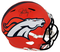 John Elway Signed Broncos Full-Size Flash Alternate Speed Helmet (Schwartz) at PristineAuction.com