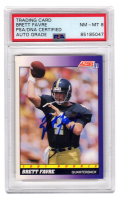 Brett Favre Signed 1991 Score #611 (PSA | Autograph Graded 8) at PristineAuction.com