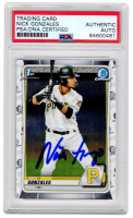 Nick Gonzales Signed 2020 Bowman Chrome Draft #BD81 RC (PSA) at PristineAuction.com