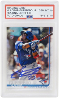 Vladimir Guerrero Jr Signed 2019 Topps Series 2 #NN (PSA | Autograph Graded 10) at PristineAuction.com