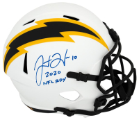Justin Herbert Signed Chargers Full-Size Lunar Eclipse Alternate Speed Helmet Inscribed "2020 NFL ROY" (Beckett) at PristineAuction.com