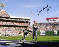 Steve Largent Signed Seahawks 8x10 Photo Inscribed "HOF '95" (Schwartz) at PristineAuction.com