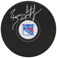 Brian Leetch Signed Rangers Logo Hockey Puck (Fanatics) at PristineAuction.com