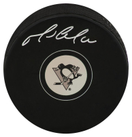 Mario Lemieux Signed Penguins Logo Hockey Puck (PSA) at PristineAuction.com