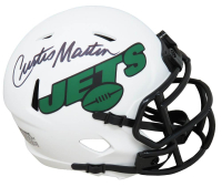 Curtis Martin Signed Jets Lunar Eclipse Alternate Speed Mini Helmet (Schwartz) at PristineAuction.com