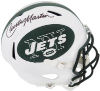 Curtis Martin Signed Jets Full-Size Speed Helmet (Schwartz) at PristineAuction.com