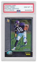 Randy Moss Signed 1998 Bowman Chrome #182 (PSA | Autograph Graded 10) at PristineAuction.com