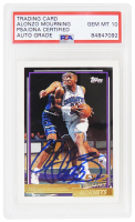Alonzo Mourning Signed 1992-93 Topps Gold #393 (PSA | Autograph Graded 10) at PristineAuction.com