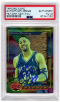 Alonzo Mourning Signed 1993-94 Topps Finest #201 (PSA) at PristineAuction.com