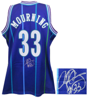 Alonzo Mourning Signed Hornets Authentic Mitchell & Ness Jersey (Schwartz) at PristineAuction.com