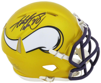 Adrian Peterson Signed Vikings Flash Alternate Speed Mini Helmet (Schwartz) at PristineAuction.com