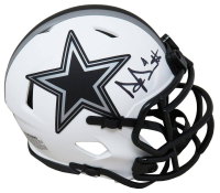 Dak Prescott Signed Cowboys Lunar Eclipse Alternate Speed Mini Helmet (Schwartz) at PristineAuction.com