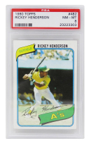 Rickey Henderson 1980 Topps #482 RC (PSA 8) at PristineAuction.com