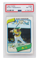 Rickey Henderson 1980 Topps #482 RC (PSA 8) at PristineAuction.com