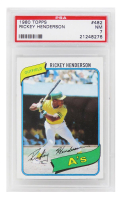 Rickey Henderson 1980 Topps #482 RC (PSA 7) at PristineAuction.com
