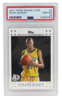 Kevin Durant 2007-08 Topps Rookie Set #2 RC (PSA 10) at PristineAuction.com