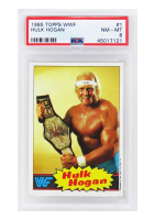 Hulk Hogan 1985 Topps WWF #1 (PSA 8) at PristineAuction.com