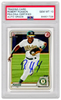 Robert Puason Signed 2020 Bowman Prospects #BP145 (PSA | Auto 10) at PristineAuction.com