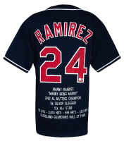 Manny Ramirez Signed Career Highlight Stat Jersey (Beckett) at PristineAuction.com