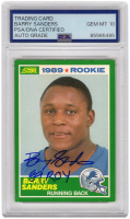 Barry Sanders Signed 1989 Score #257 Inscribed "ROY '89" (PSA | Auto 10) at PristineAuction.com