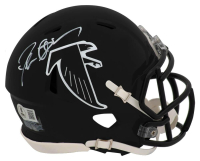 Deion Sanders Signed Falcons Throwback Alternate Speed Mini Helmet (Beckett) at PristineAuction.com
