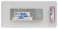 Barry Sanders Signed 1998 Last Home Game Lions Ticket Stub Inscribed "Last NFL Home Game" (PSA) at PristineAuction.com